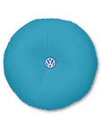 Turquoise Volkswagen Tufted Floor Pillow, Round™