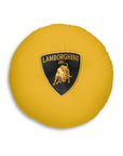 Yellow Lamborghini Tufted Floor Pillow, Round™