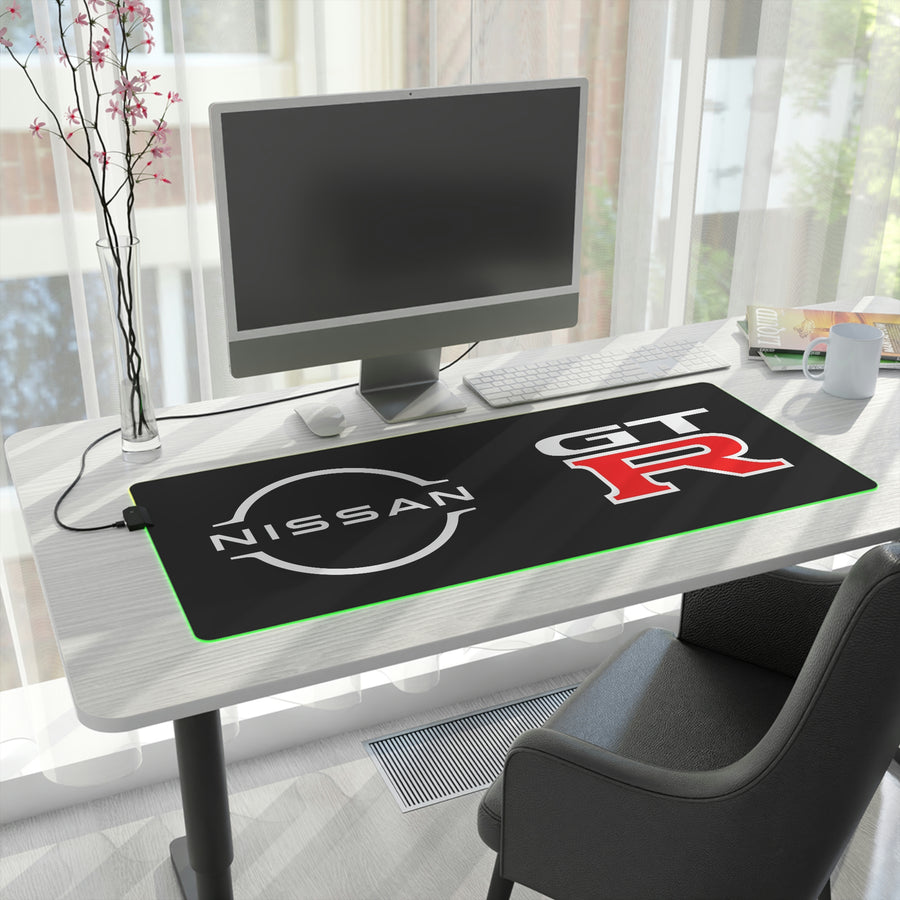 Black Nissan GTR LED Gaming Mouse Pad™