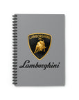 Grey Lamborghini Spiral Notebook - Ruled Line™