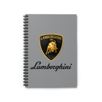 Grey Lamborghini Spiral Notebook - Ruled Line™
