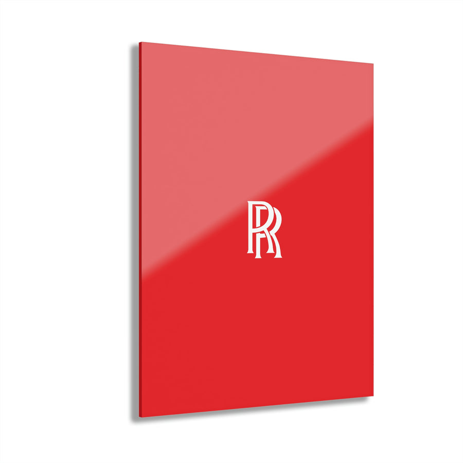 Red Rolls Royce Acrylic Prints (French Cleat Hanging)™