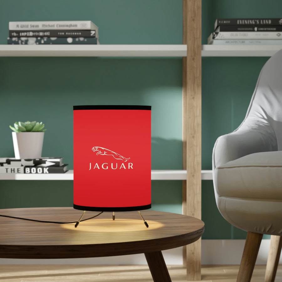 Red Jaguar Tripod Lamp with High-Res Printed Shade, US\CA plug™
