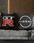 Black Spun Polyester Nissan GTR pillowcase™