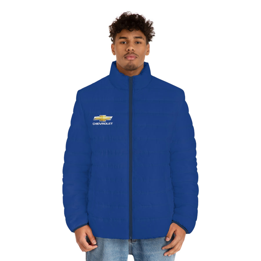 Men's Dark Blue Chevrolet Puffer Jacket™