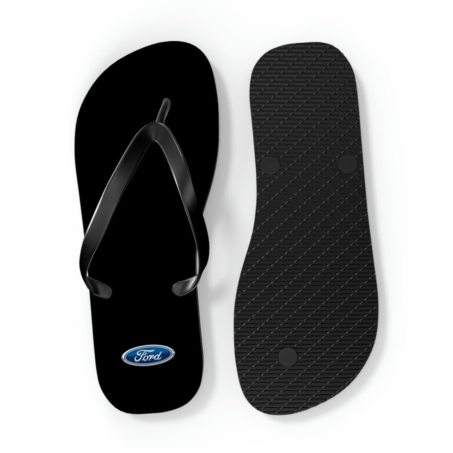 Unisex Black Ford Flip Flops™