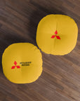 Yellow Mitsubishi Tufted Floor Pillow, Round™