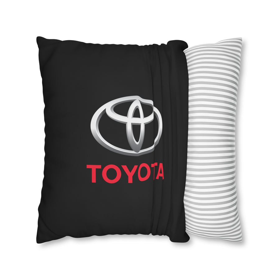 Black Toyota Spun Polyester pillowcase™