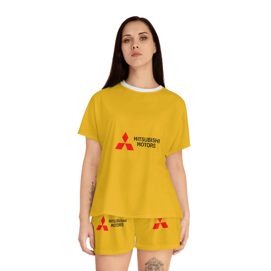 Women's Yellow Mitsubishi Short Pajama Set™