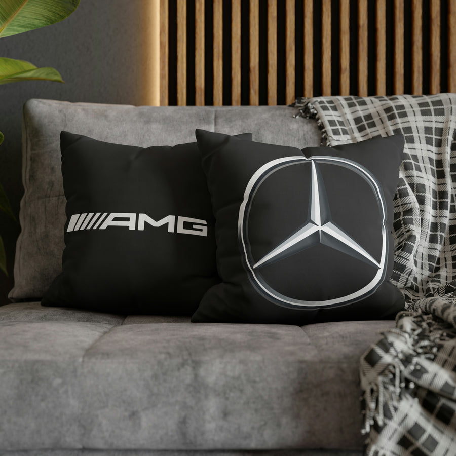 Black Mercedes Spun Polyester Pillowcase™