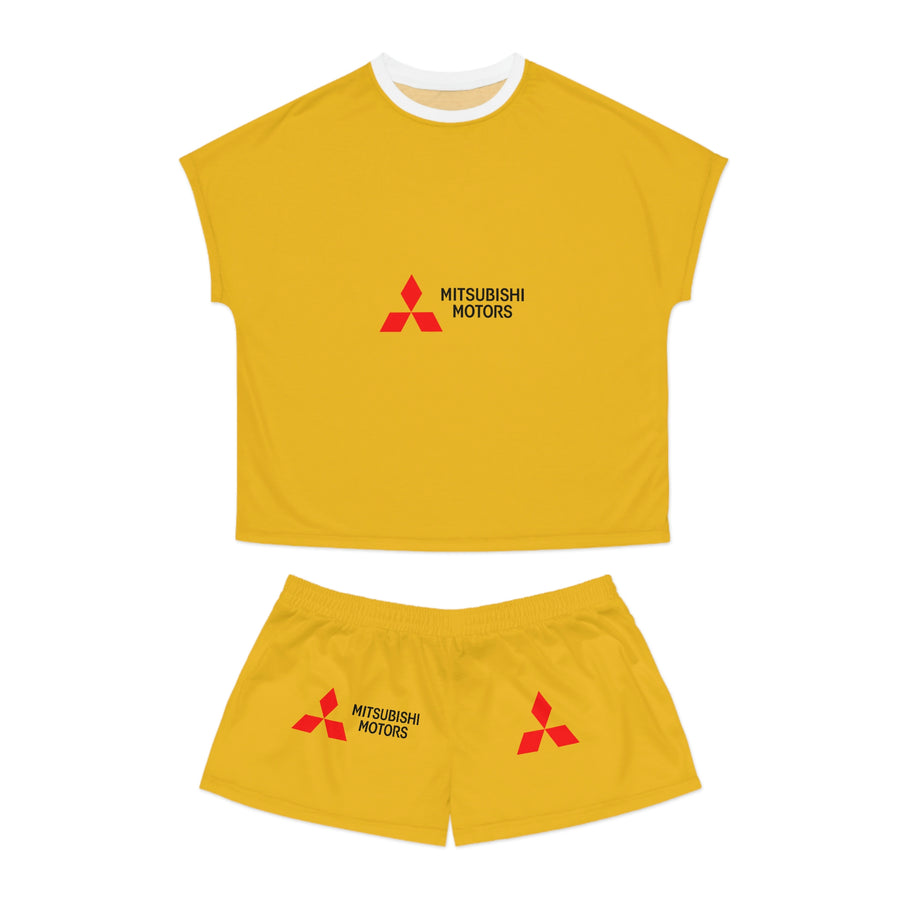 Women's Yellow Mitsubishi Short Pajama Set™