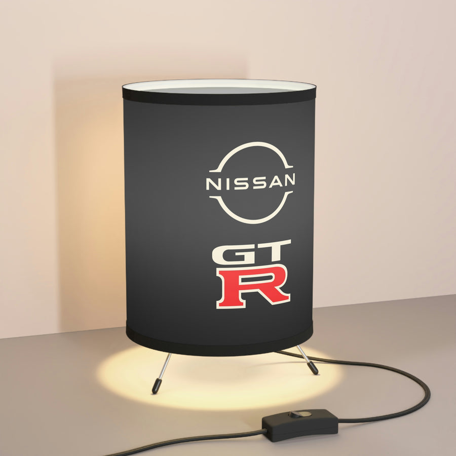 Black Nissan GTR Tripod Lamp with High-Res Printed™ Shade, US\CA plug