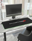 LED Gaming Black Dodge Mouse Pad™