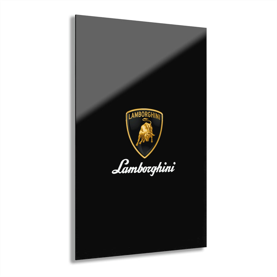 Black Lamborghini Acrylic Prints (French Cleat Hanging)™