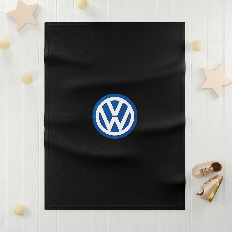 Black Volkswagen Soft Fleece Baby Blanket™