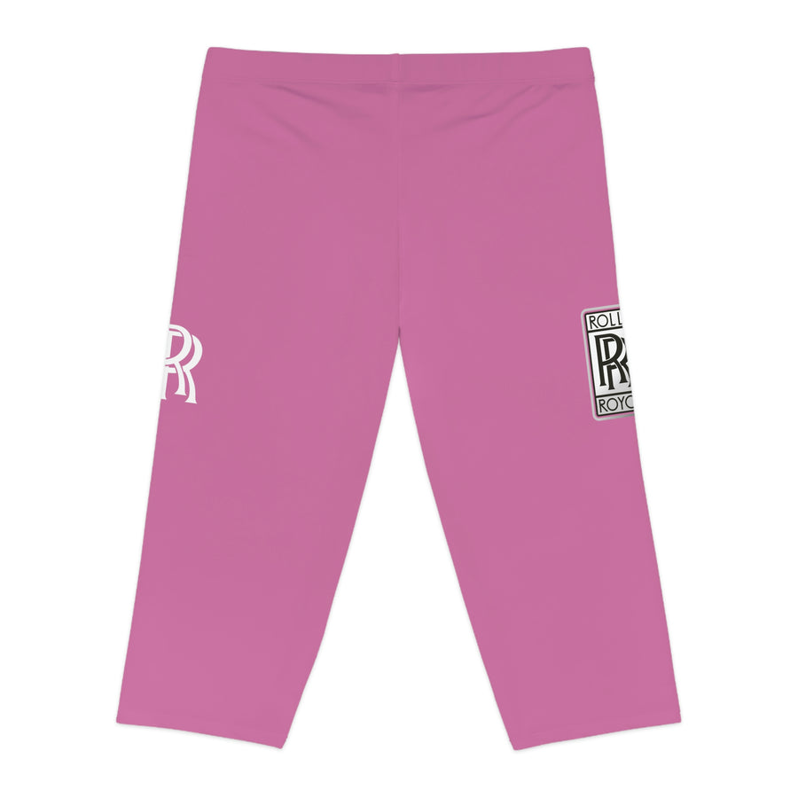 Women's Light Pink Rolls Royce Capri Leggings™