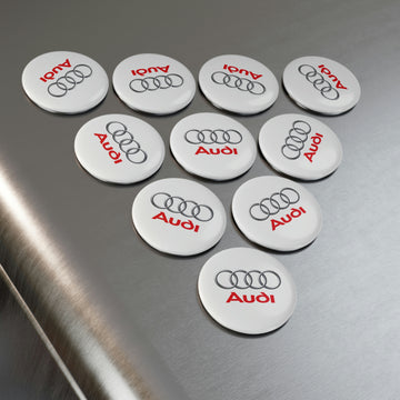 Audi Button Magnet, Round (1 & 10 pcs)™