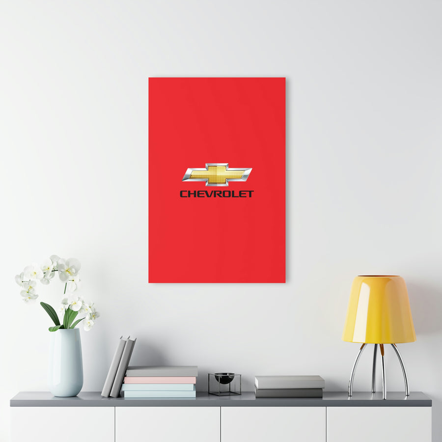 Red Chevrolet Acrylic Prints (French Cleat Hanging)™