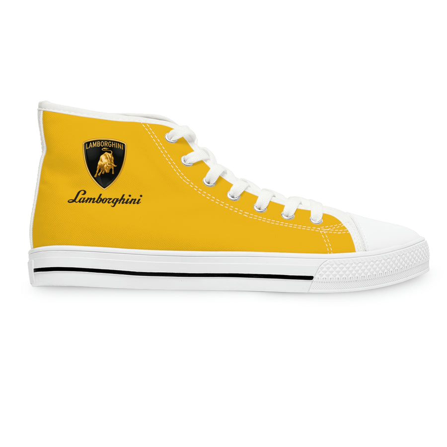 Women's Yellow Lamborghini High Top Sneakers™
