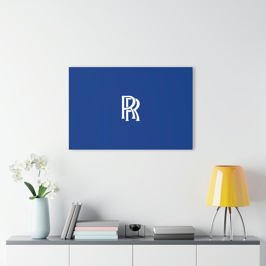 Dark Blue Rolls Royce Acrylic Prints (French Cleat Hanging)™