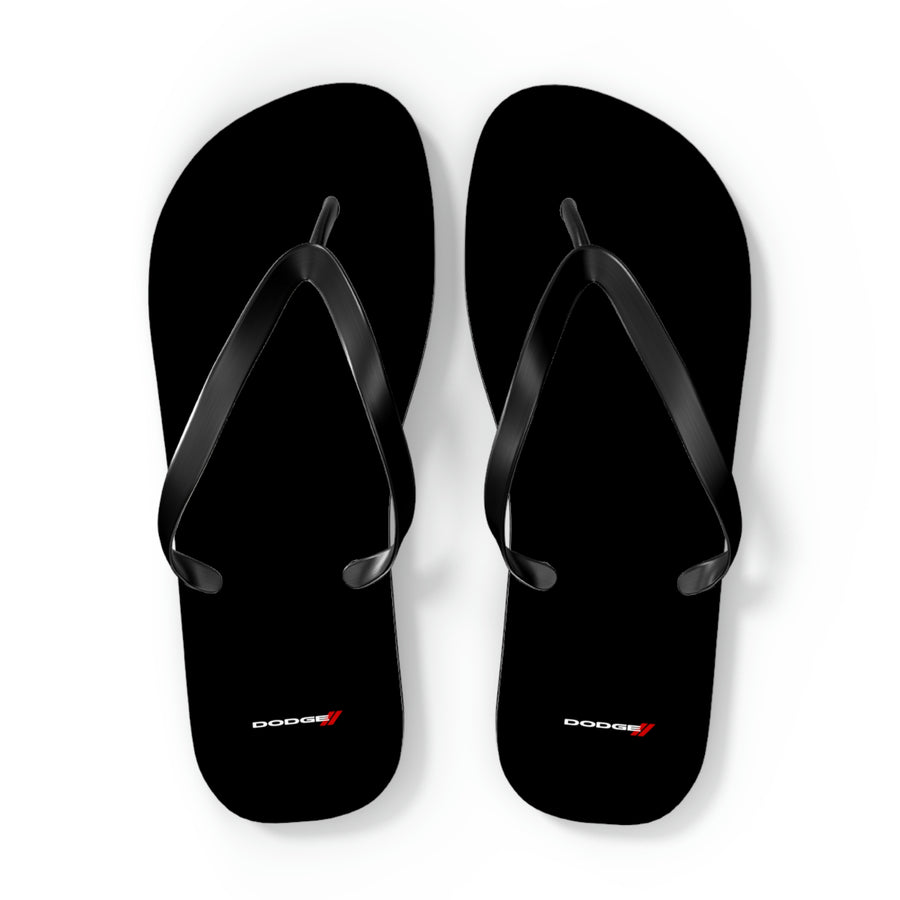 Unisex Black Dodge Flip Flops™