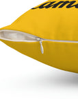 Yellow Lamborghini Spun Polyester Square Pillow™