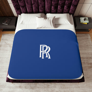 Dark Blue Rolls Royce Sherpa Blanket™