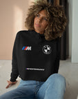 Sweat à capuche court BMW pour femme