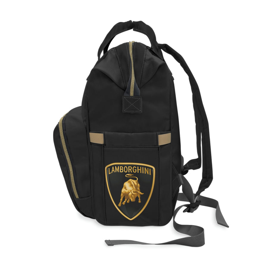 Black Lamborghini Multifunctional Diaper Backpack™