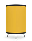 Yellow Mazda Tripod Lamp with High-Res Printed Shade, US\CA plug™