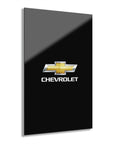 Black Chevrolet Acrylic Prints (French Cleat Hanging)™