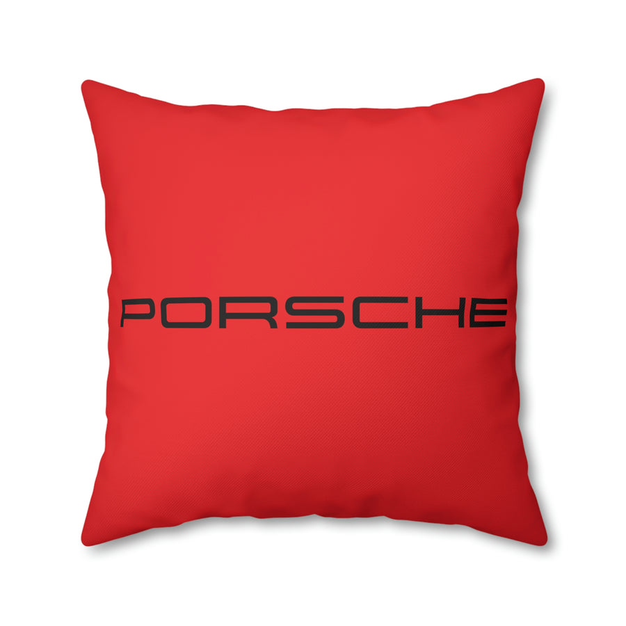 Red Porsche Spun Polyester Pillowcase™