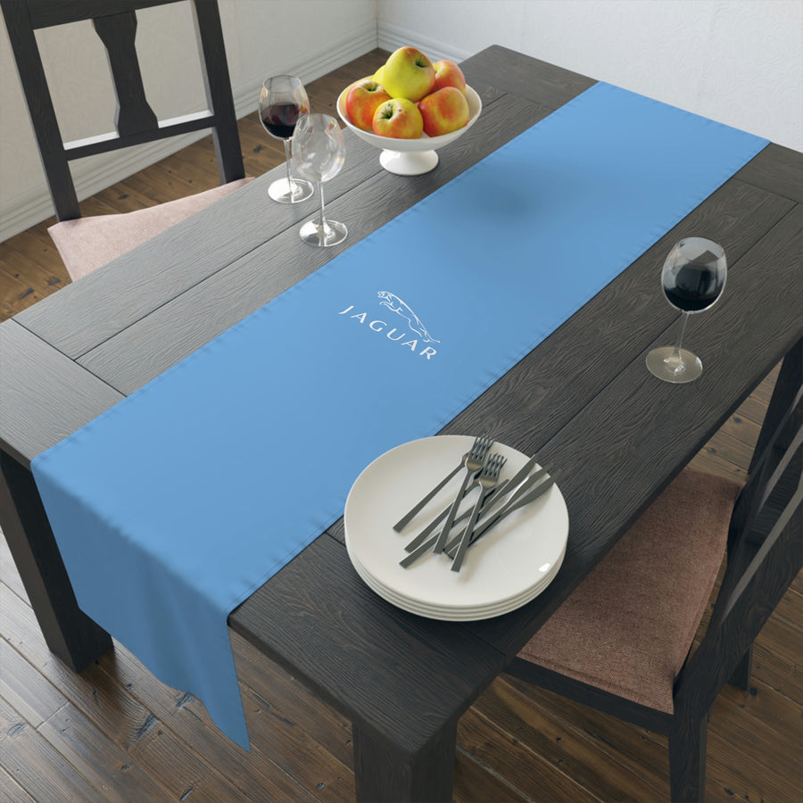 Light Blue Jaguar Table Runner (Cotton, Poly)™