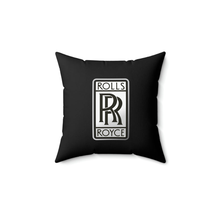 Black Rolls Royce Spun Polyester Square Pillow™