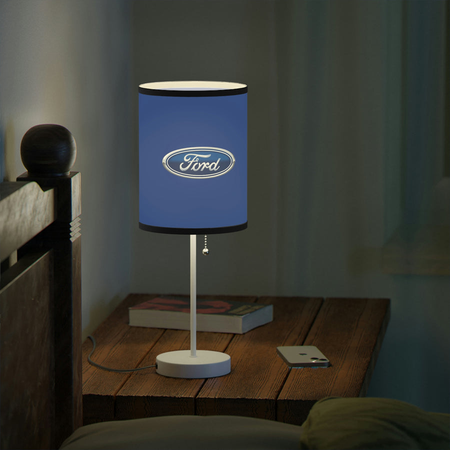 Dark Blue Ford Lamp on a Stand, US|CA plug™