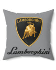 Grey Lamborghini Spun Polyester Square Pillow™