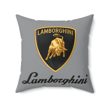 Grey Lamborghini Spun Polyester Square Pillow™