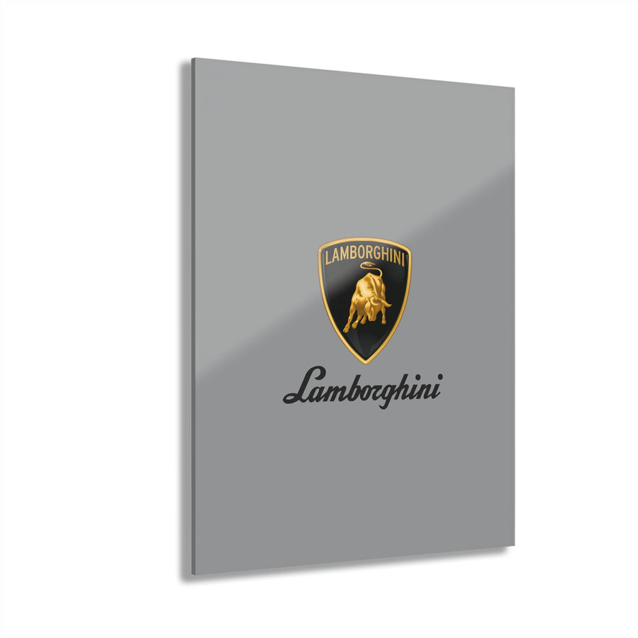 Grey Lamborghini Acrylic Prints (French Cleat Hanging)™