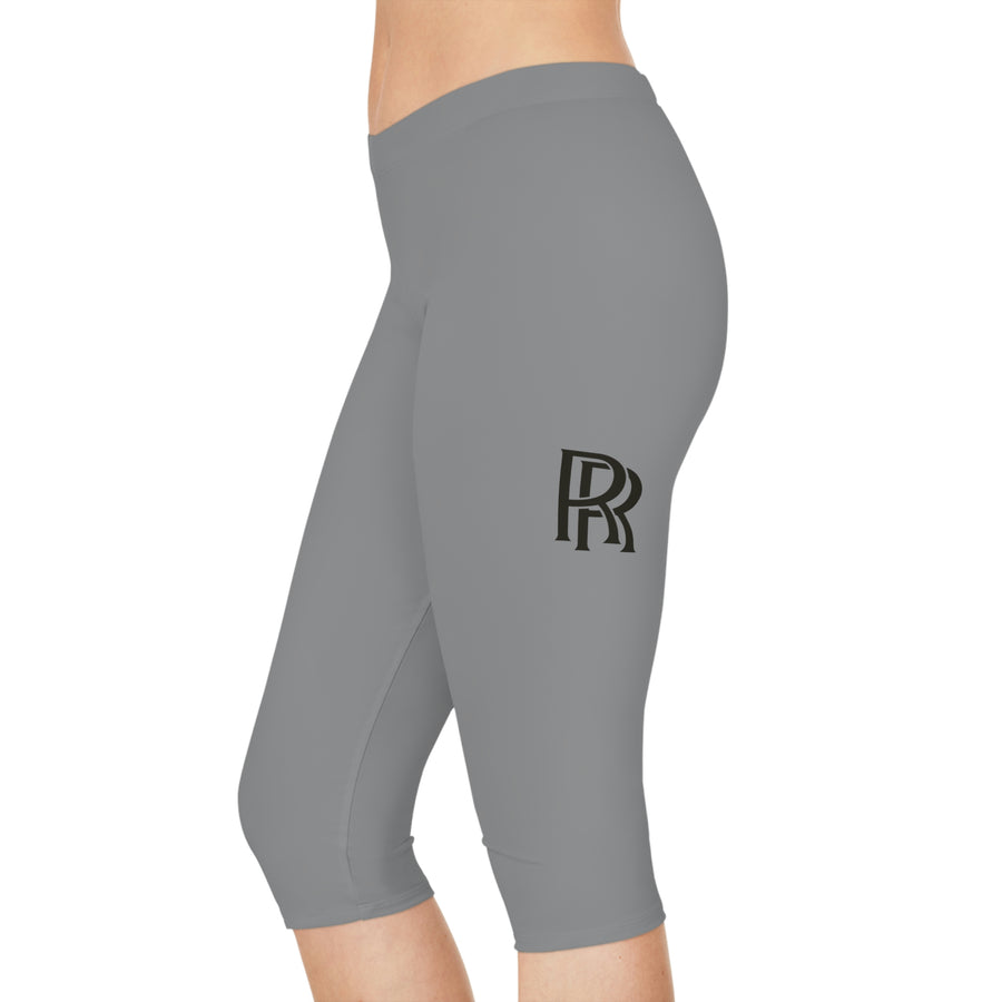 Women's Grey Rolls Royce Capri Leggings™