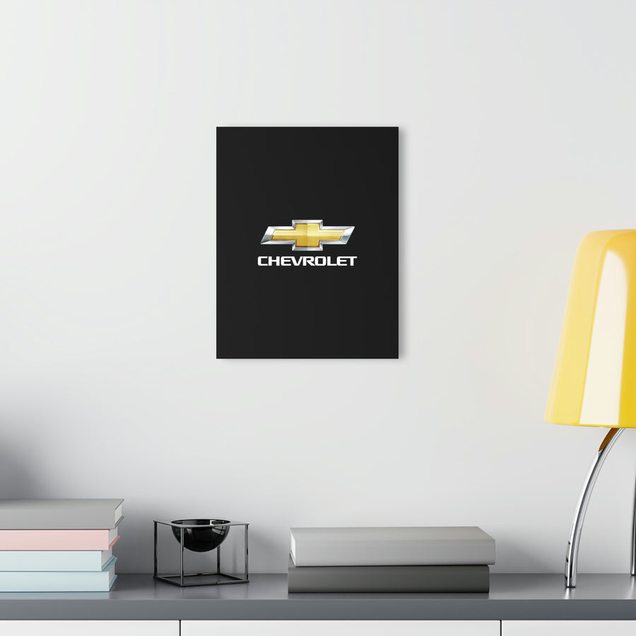 Black Chevrolet Acrylic Prints (French Cleat Hanging)™