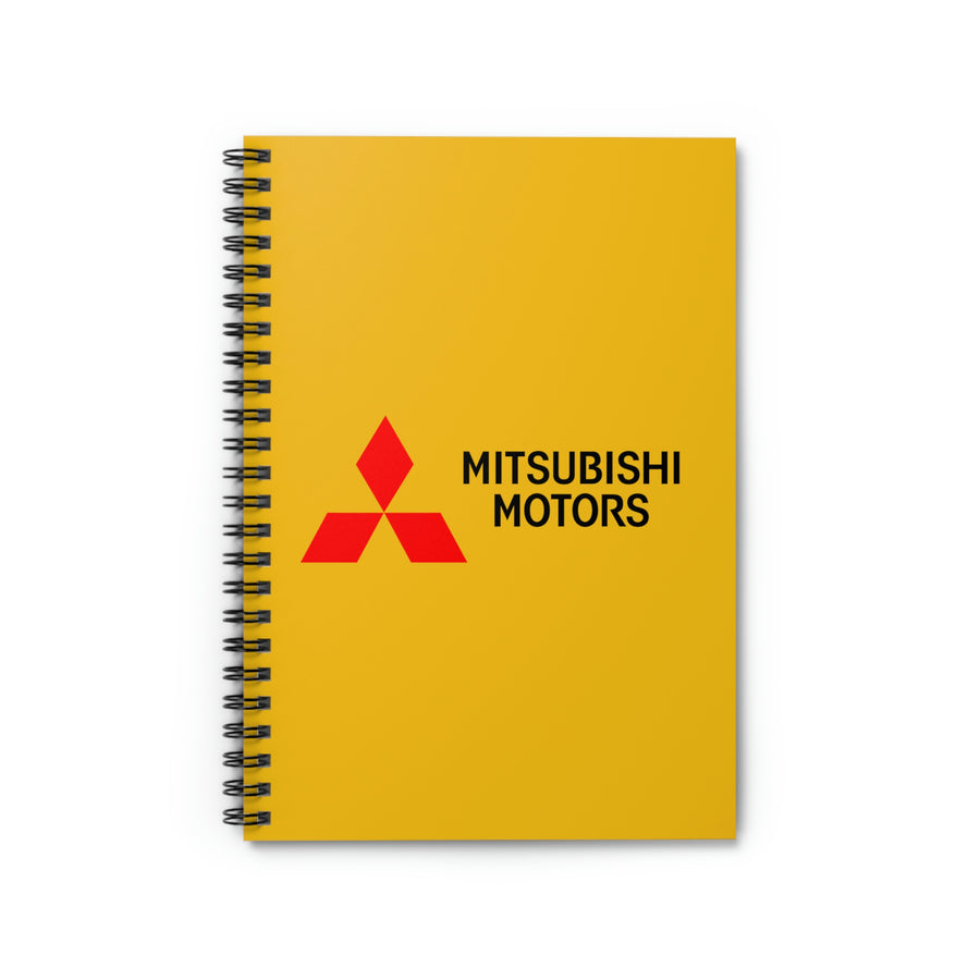 Yellow Mitsubishi Spiral Notebook - Ruled Line™