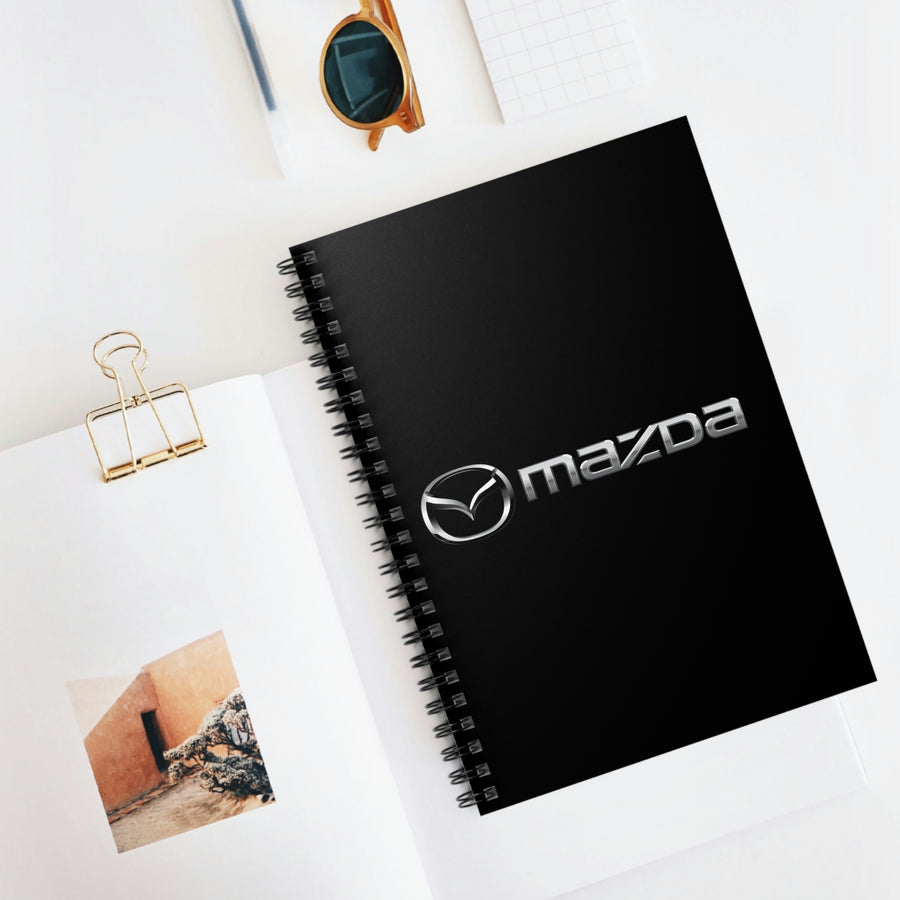 Black Mazda Spiral Notebook - Ruled Line™