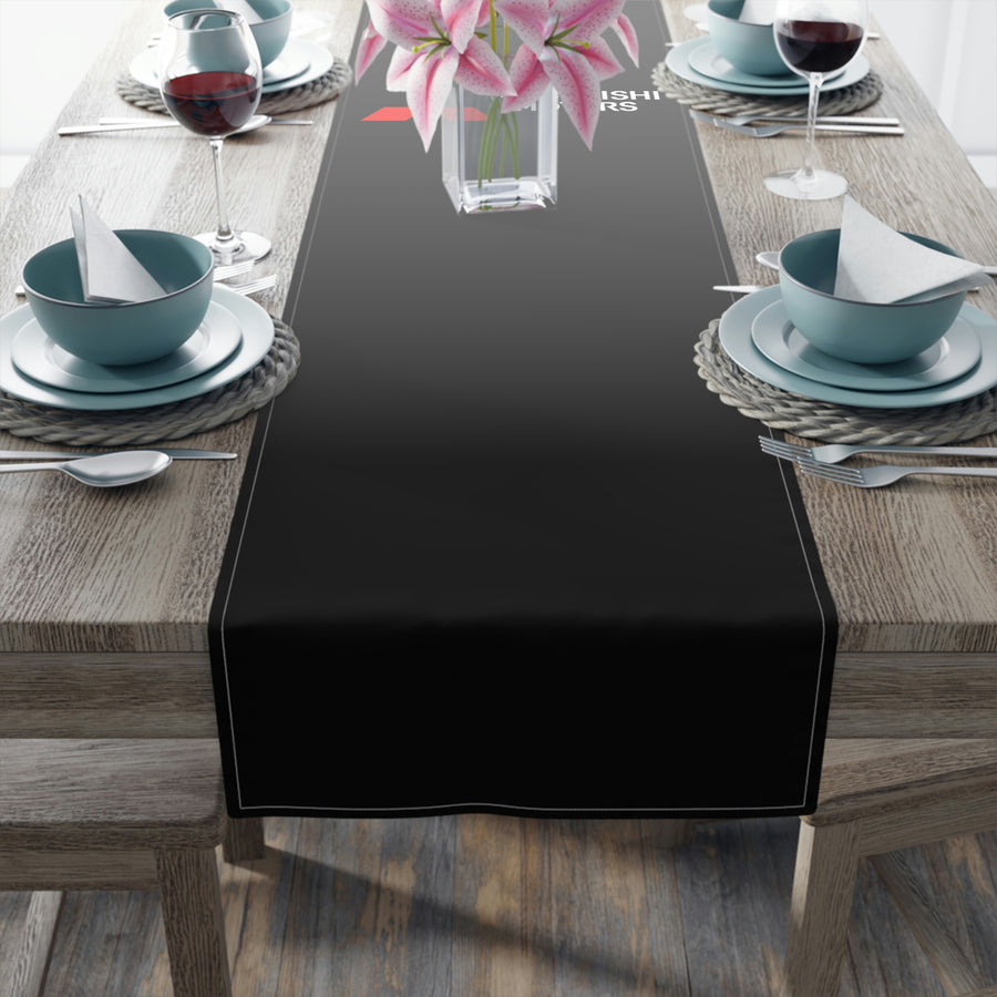 Black Mitsubishi Table Runner (Cotton, Poly)™