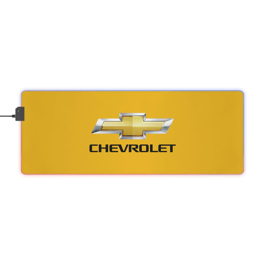 Yellow Chevrolet LED Gaming Mouse Pad™