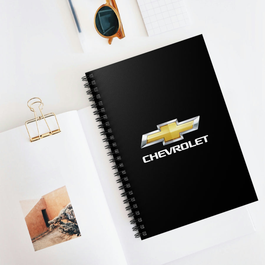 Black Chevrolet Spiral Notebook - Ruled Line™