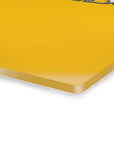 Yellow Mazda Acrylic Prints (French Cleat Hanging)™