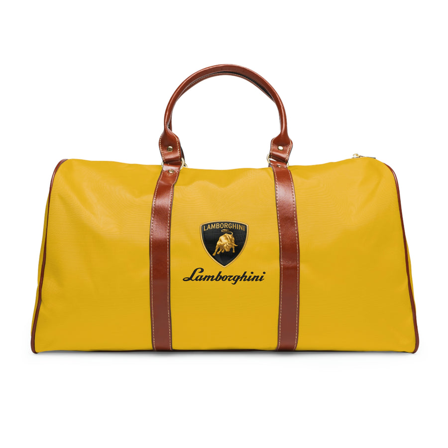 Yellow Lamborghini Waterproof Travel Bag™