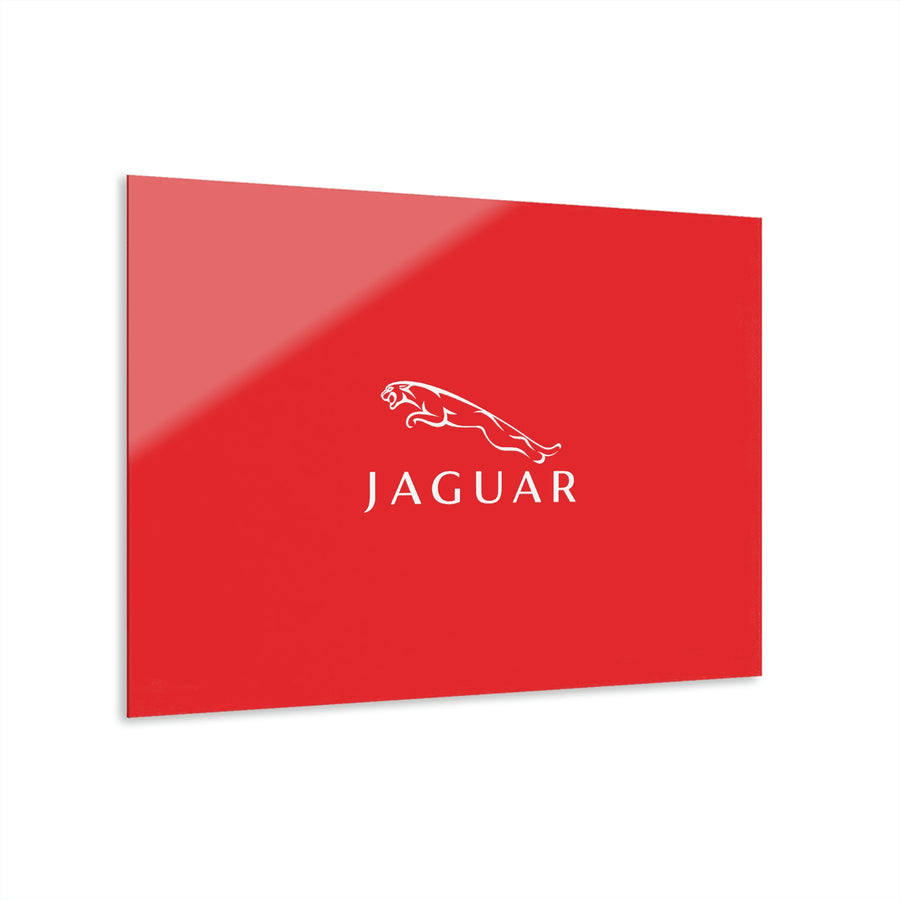 Red Jaguar Acrylic Prints (French Cleat Hanging)™