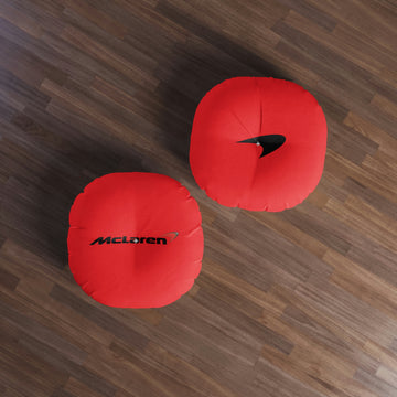 Red Mclaren Tufted Floor Pillow, Round™