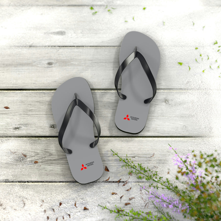 Unisex Grey Mitsubishi Flip Flops™